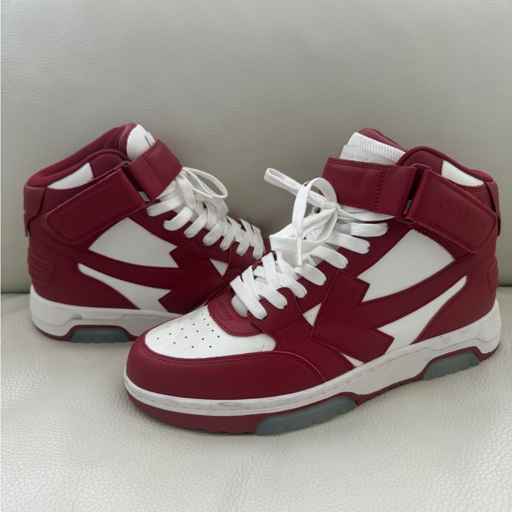 Off-White Out of Office Mid 'Red sz 42 men’s sneakers high tops